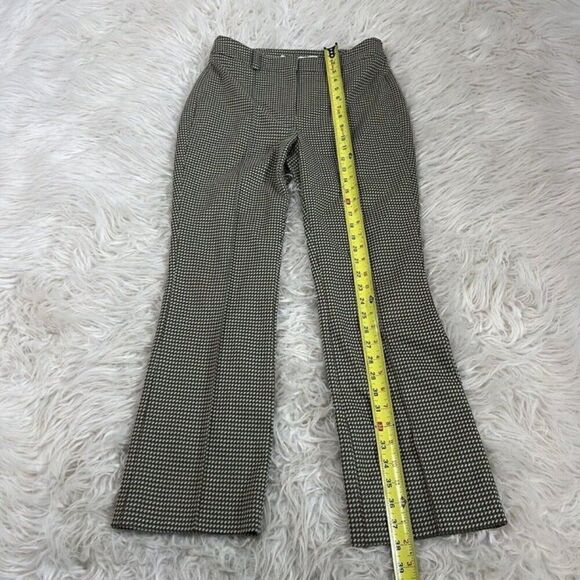 Veronica Beard Size 4 Gani Cropped Jacquard Flared Jersey Knit Pants Green NWOT - Picture 5 of 11